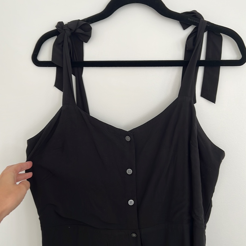 Gap Button Front Sundress With Adjustable Tie Sho… - image 2